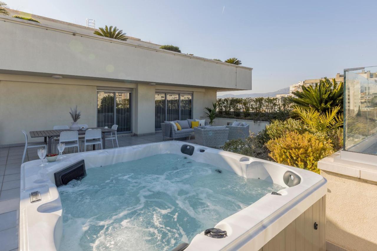 Ferienwohnung Lazarica Penthouse Split Exterior foto