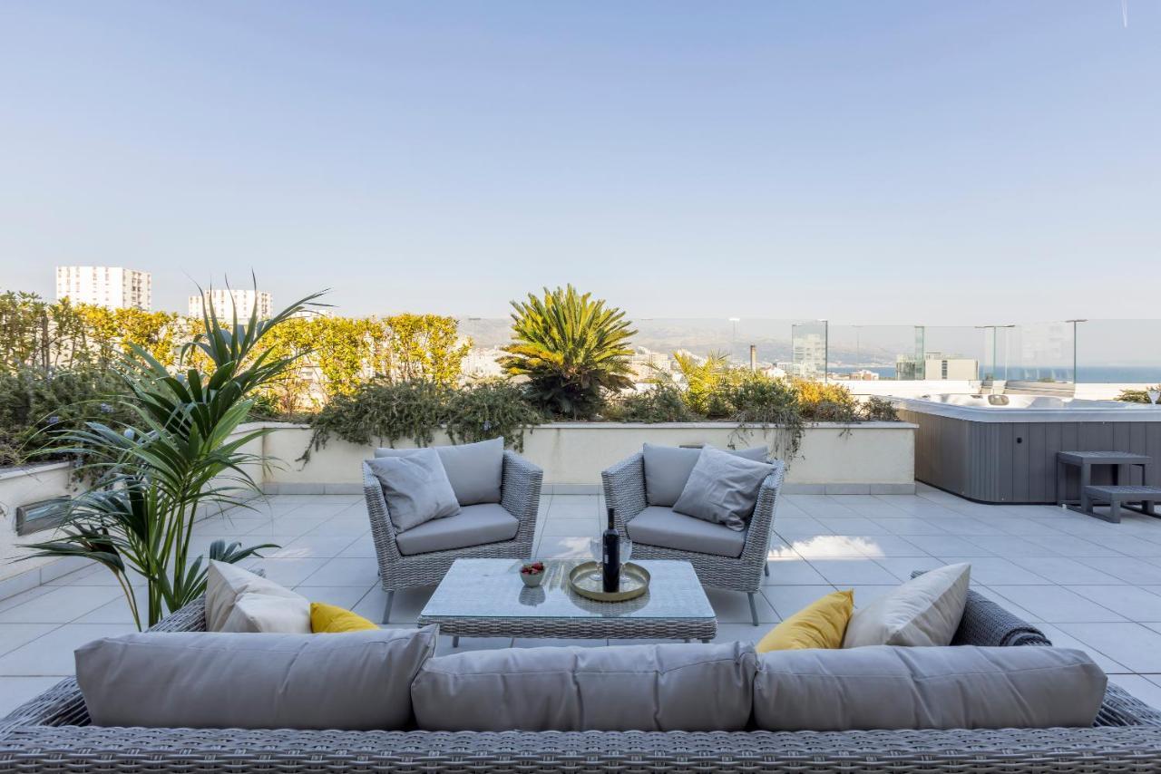 Ferienwohnung Lazarica Penthouse Split Exterior foto